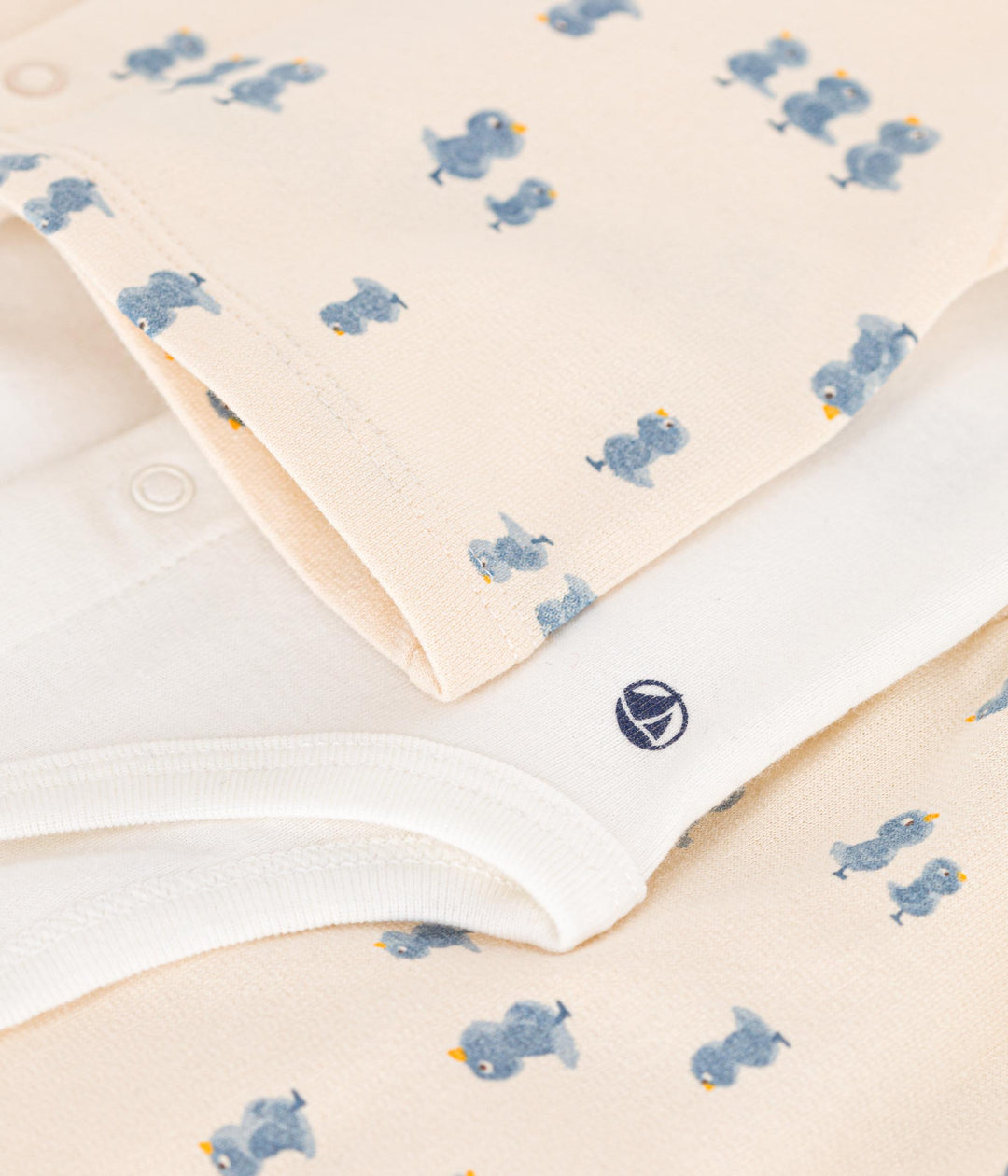 Set con fantasia pulcini in tessuto felpato A0BN7 01 PETIT BATEAU 