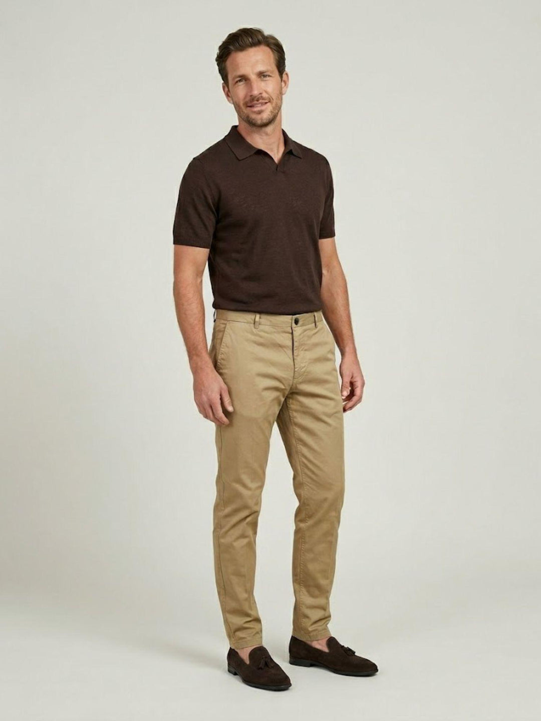 Pantalone striker chino in cotone beige T83STR 748 NOLAB 