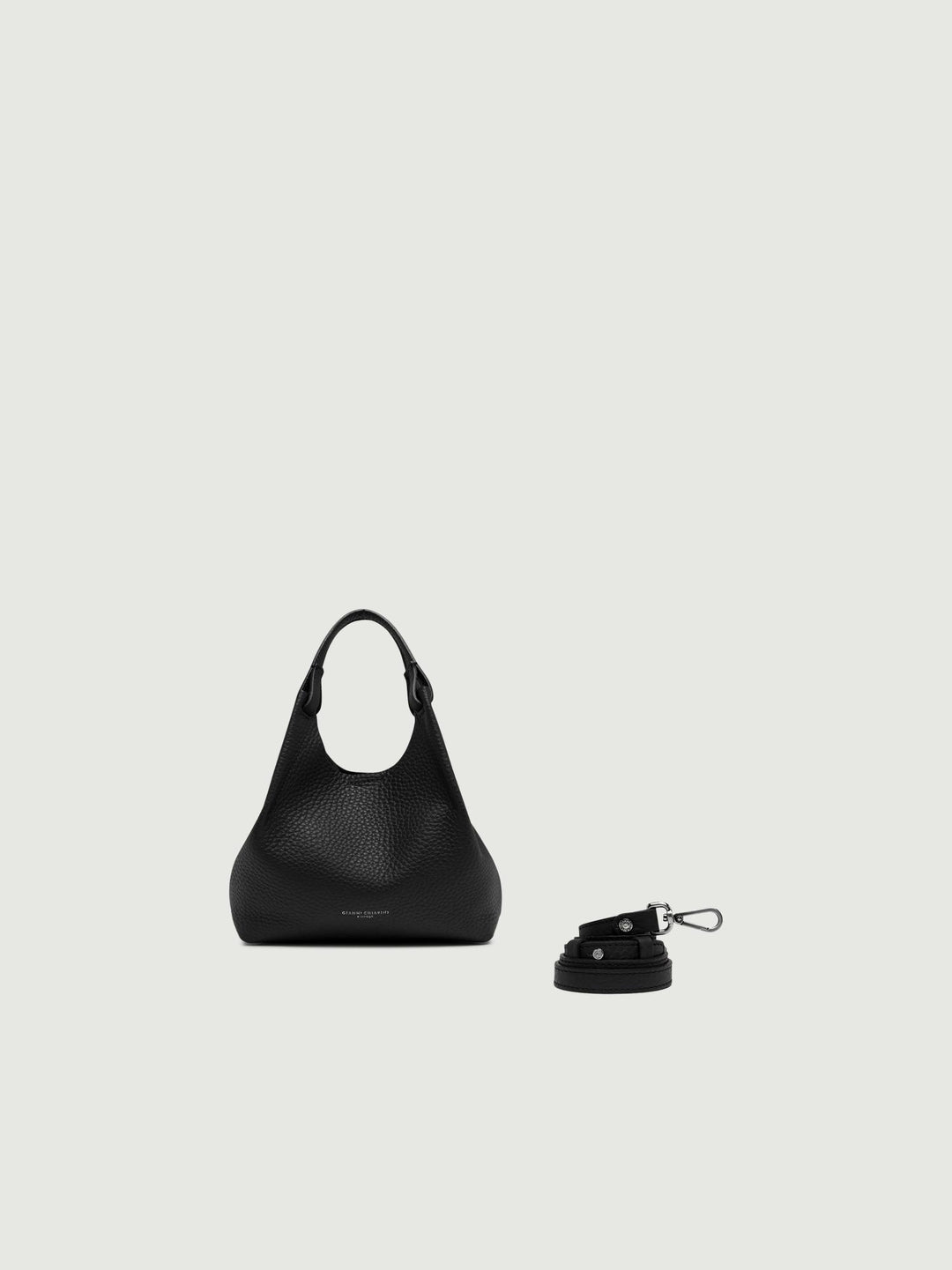 Borsa a spalla Dua color nero-castoro 9719 RNGDBL 12565 GIANNI CHIARINI 
