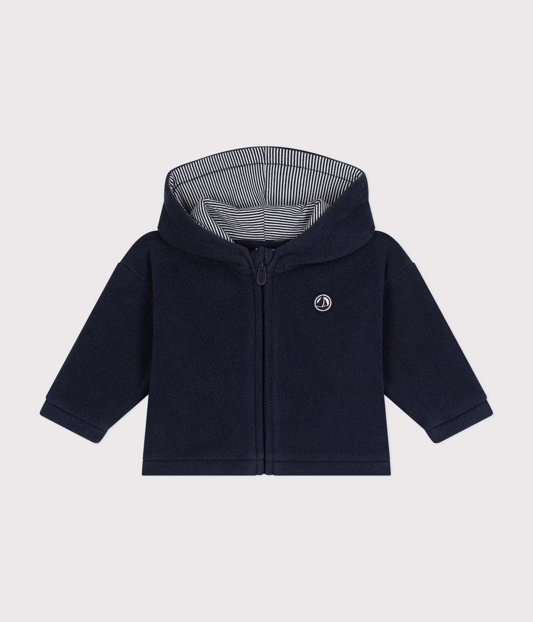 Felpa blu per bebè di pile A0BFK 01 PETIT BATEAU 