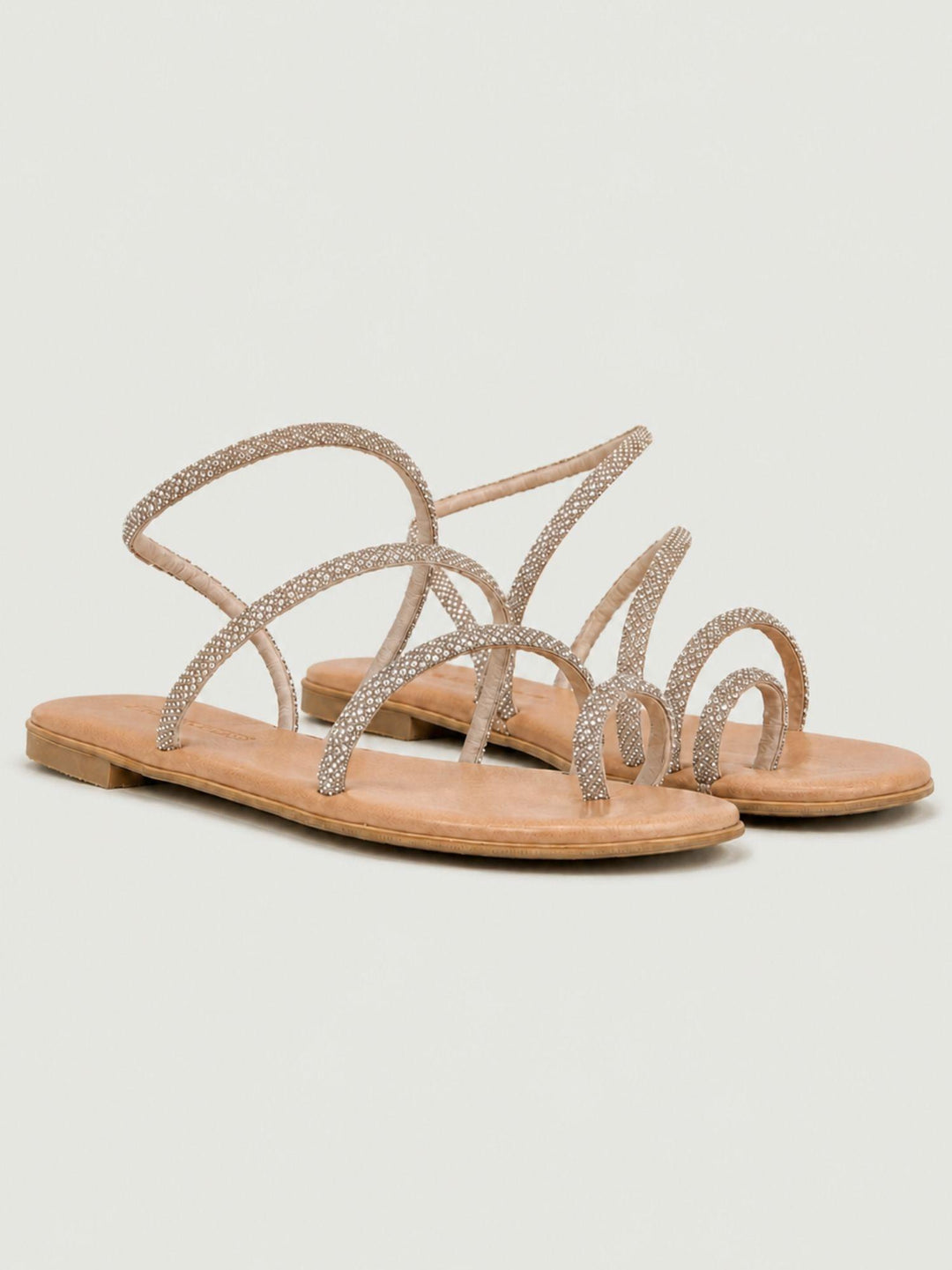 Sandalo gioiello infradito oro rosato ELISA ROSE GOLD ANDREA MORANDO 