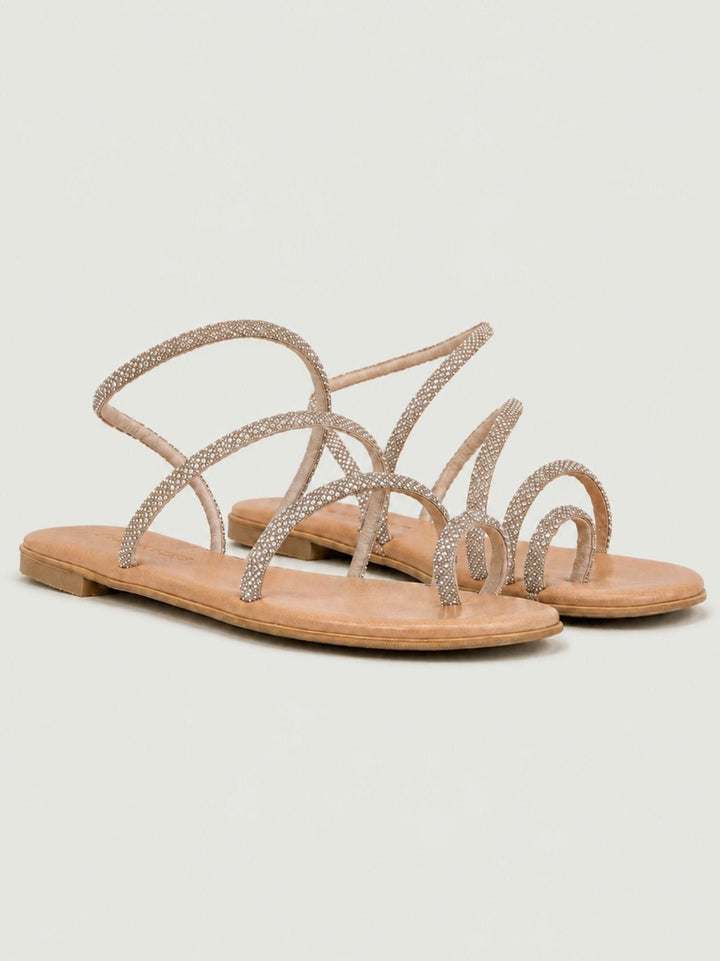 Sandalo gioiello infradito oro rosato ELISA ROSE GOLD ANDREA MORANDO 