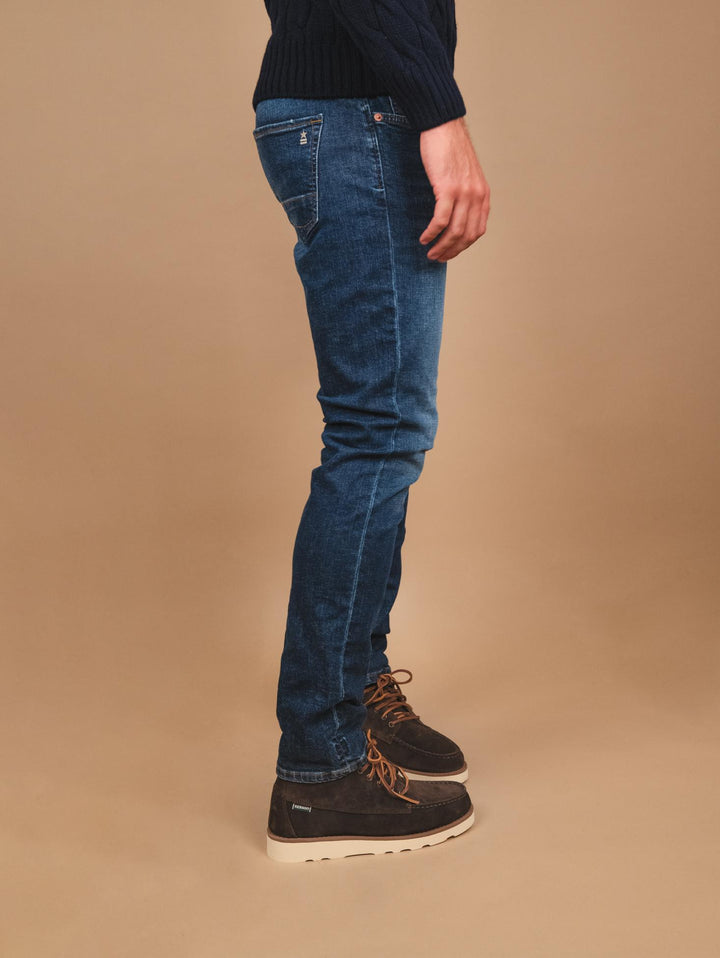 JEANS 5 TASCHE IN DENIM SCURO SLIM FIT IBANEZ SLIM FIT B2 UNIFORM 