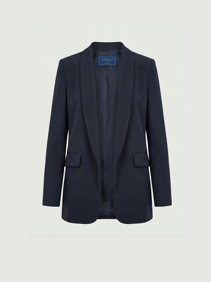 Blazer sciallato navy 1437 847 ANDREA MORANDO 