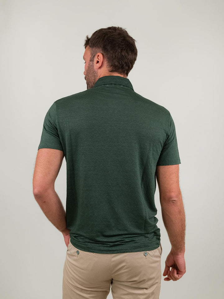 T-SHIRT IN LINO COLOR ARMY GREEN 0602 343 FIESOLI DANIELE 