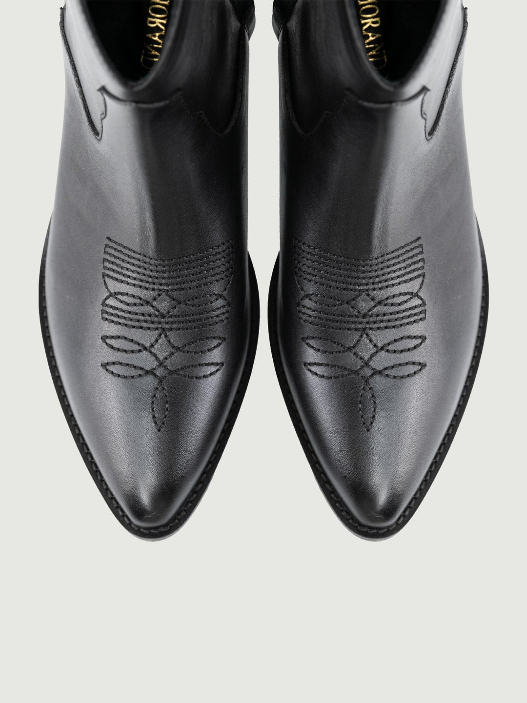 TEXANO IN PELLE  NERO 1914 CRUST-NERO ANDREA MORANDO 