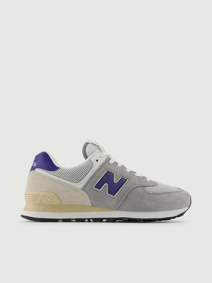 SNEAKER 574 GRIGIO E BLU U574SPB DD NEW BALANCE 