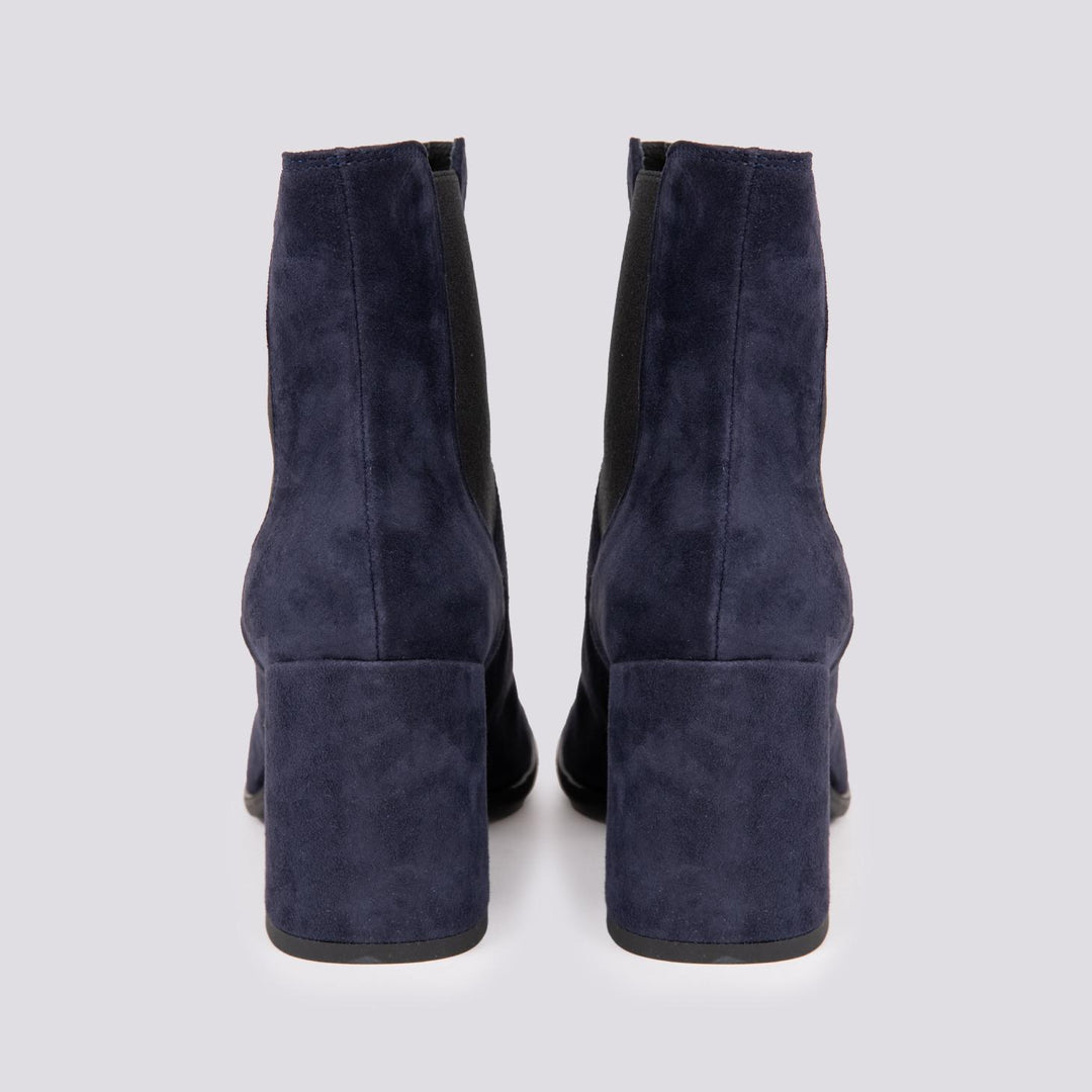 STIVALETTO CON ELASTICI IN CAMOSCIO BLU 8549CAM BLU ANDREA MORANDO 
