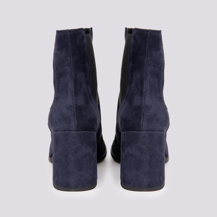 STIVALETTO CON ELASTICI IN CAMOSCIO BLU 8549CAM BLU ANDREA MORANDO 