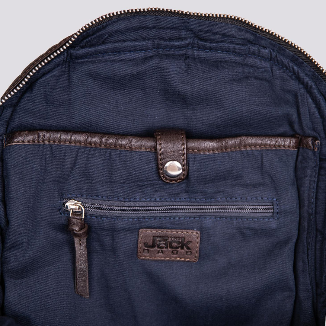 Zaino in pelle Vintage marrone Survival SURR 06 JACK LEATHER 
