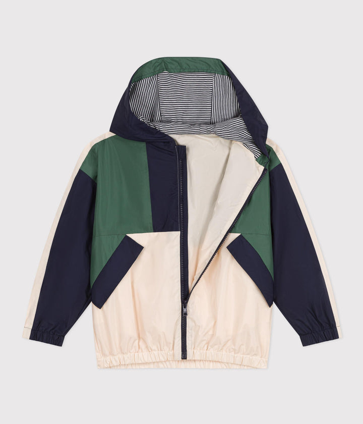 GIACCA A VENTO COLOR BLOCK BAMBINO A09LG 01 PETIT BATEAU 