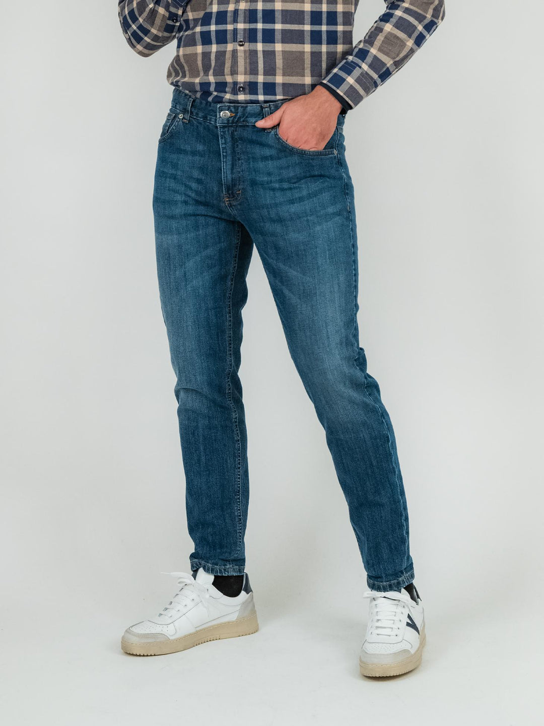 JEANS 5 TASCHE LAVAGGIO SCURO 7607CAR I20 ANDREA MORANDO 
