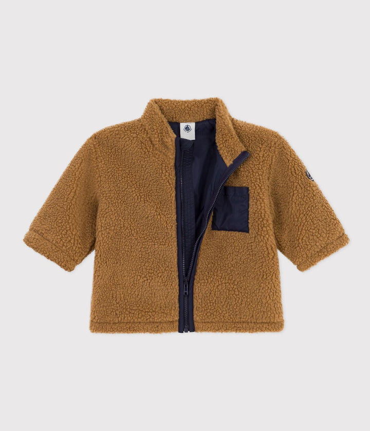 GIACCA IN SHERPA MARRONE A08Q2 02 PETIT BATEAU 