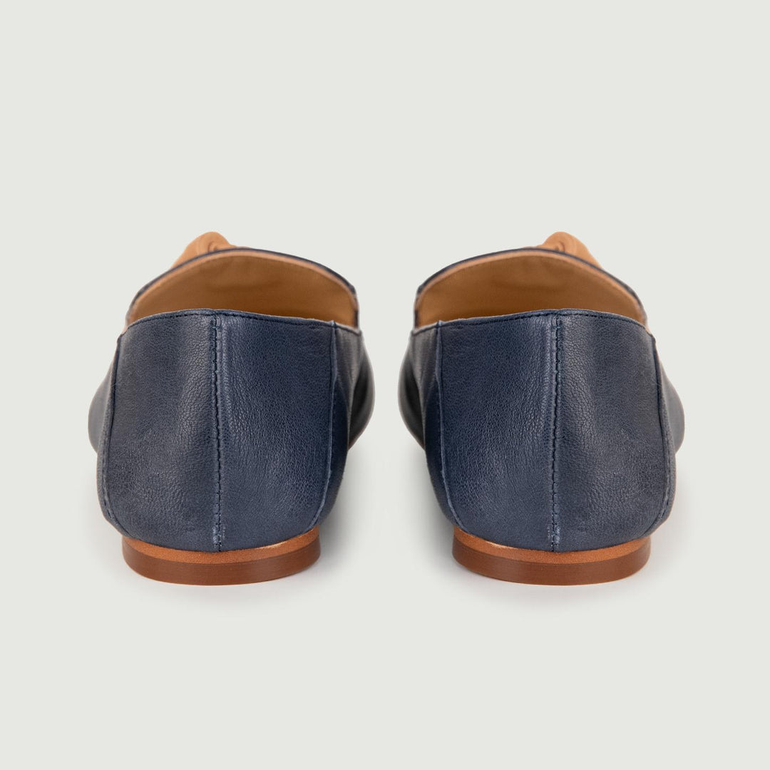 MOCASSINO IN NAPPA BLU CON MAXI NAPPINA 13285 MARINE VIENTY 