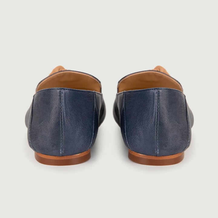 MOCASSINO IN NAPPA BLU CON MAXI NAPPINA 13285 MARINE VIENTY 