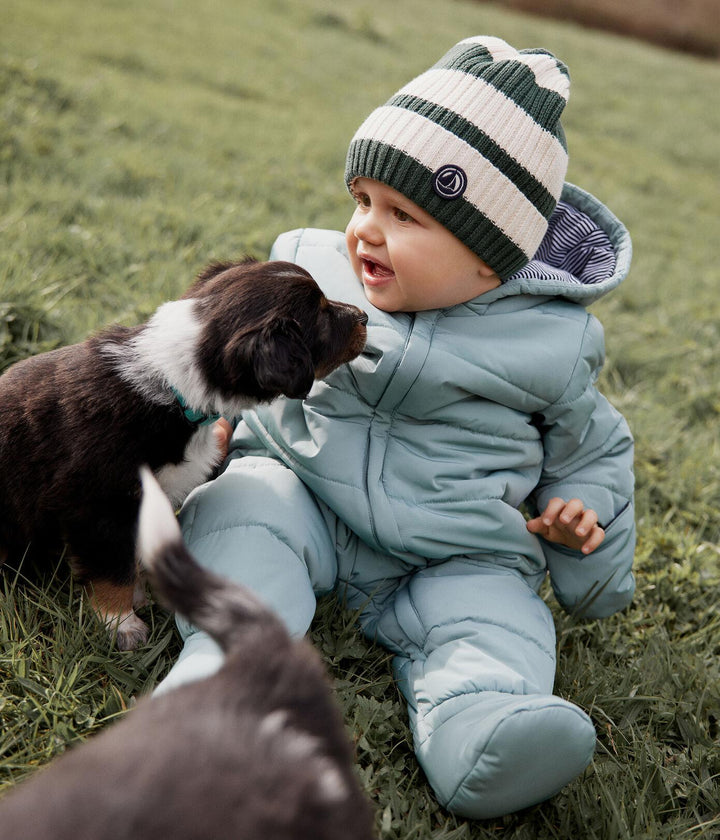 TUTONE CALDO PER BEBÈ VERDE A08QQ 02 PETIT BATEAU 
