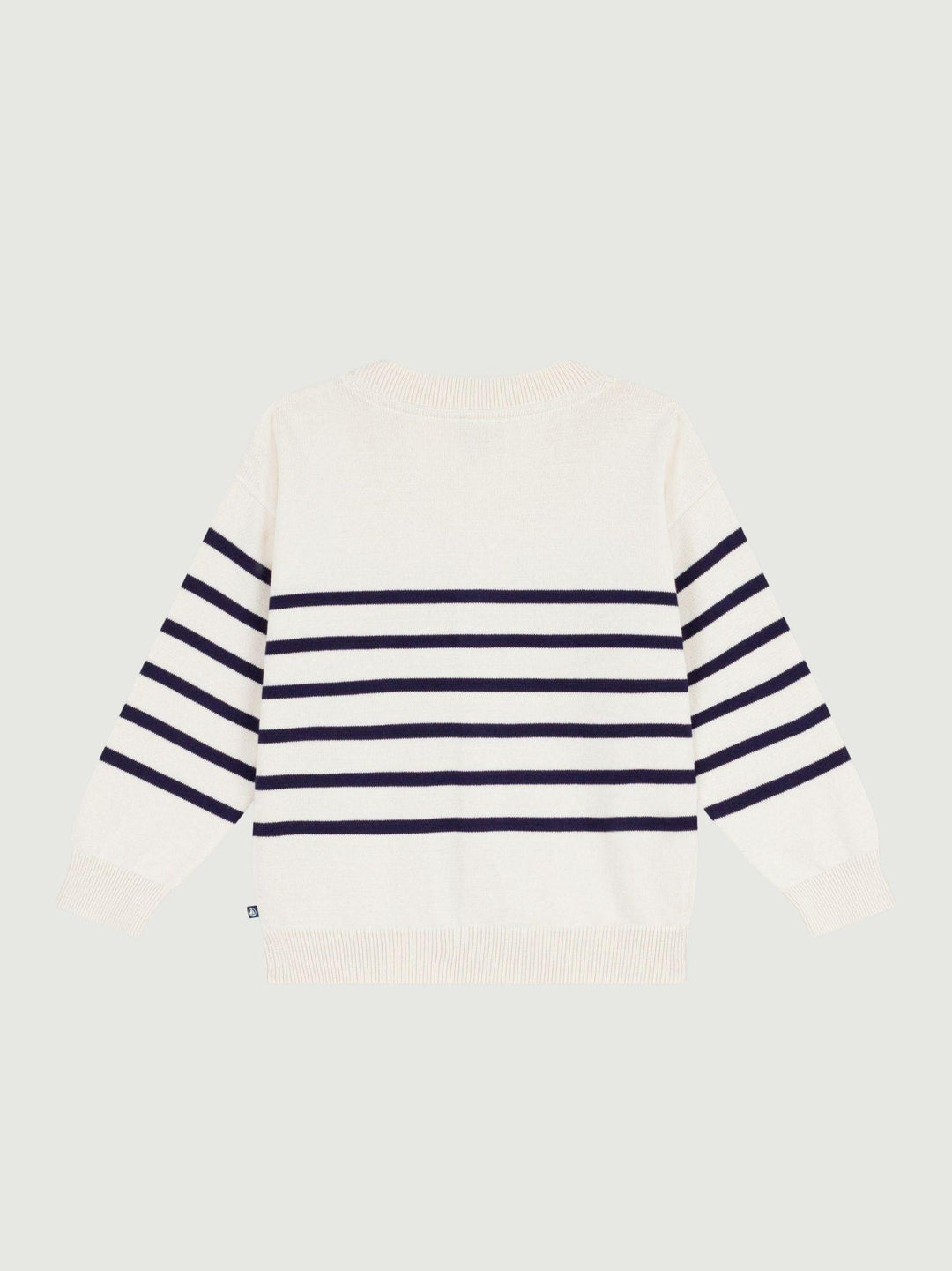 Cardigan marinière scollo a V in cotone A0F0F 01 PETIT BATEAU 