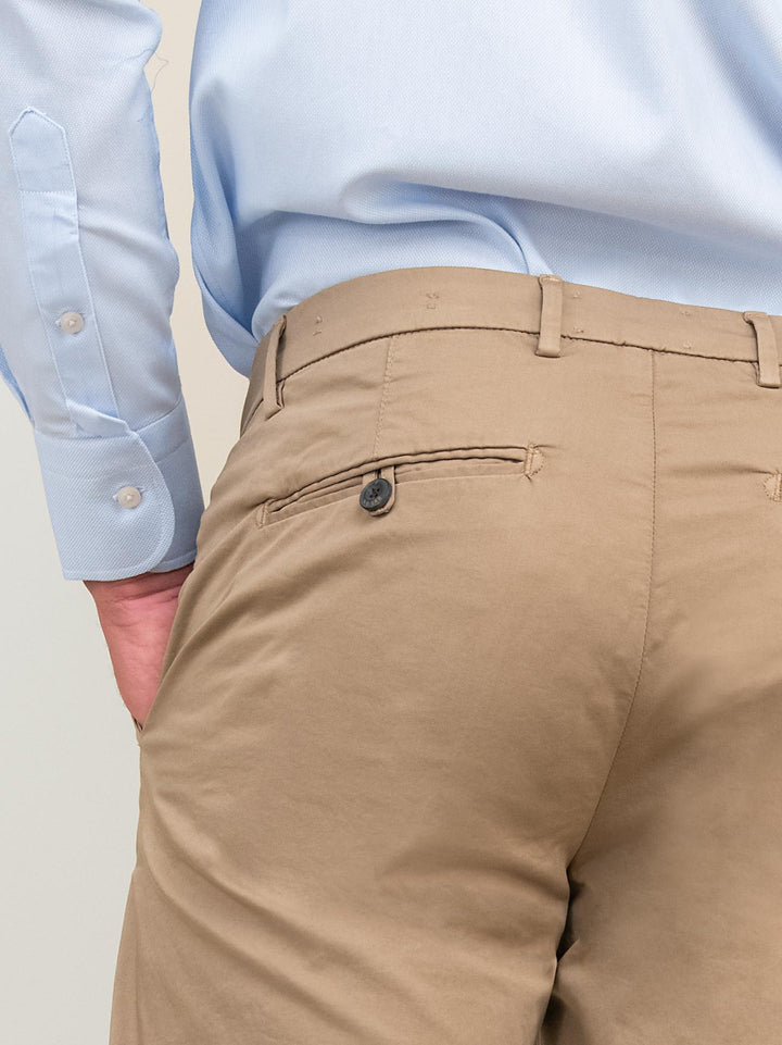 PANTALONE IN COTONE BEIGE T83/STR 209 NOLAB 