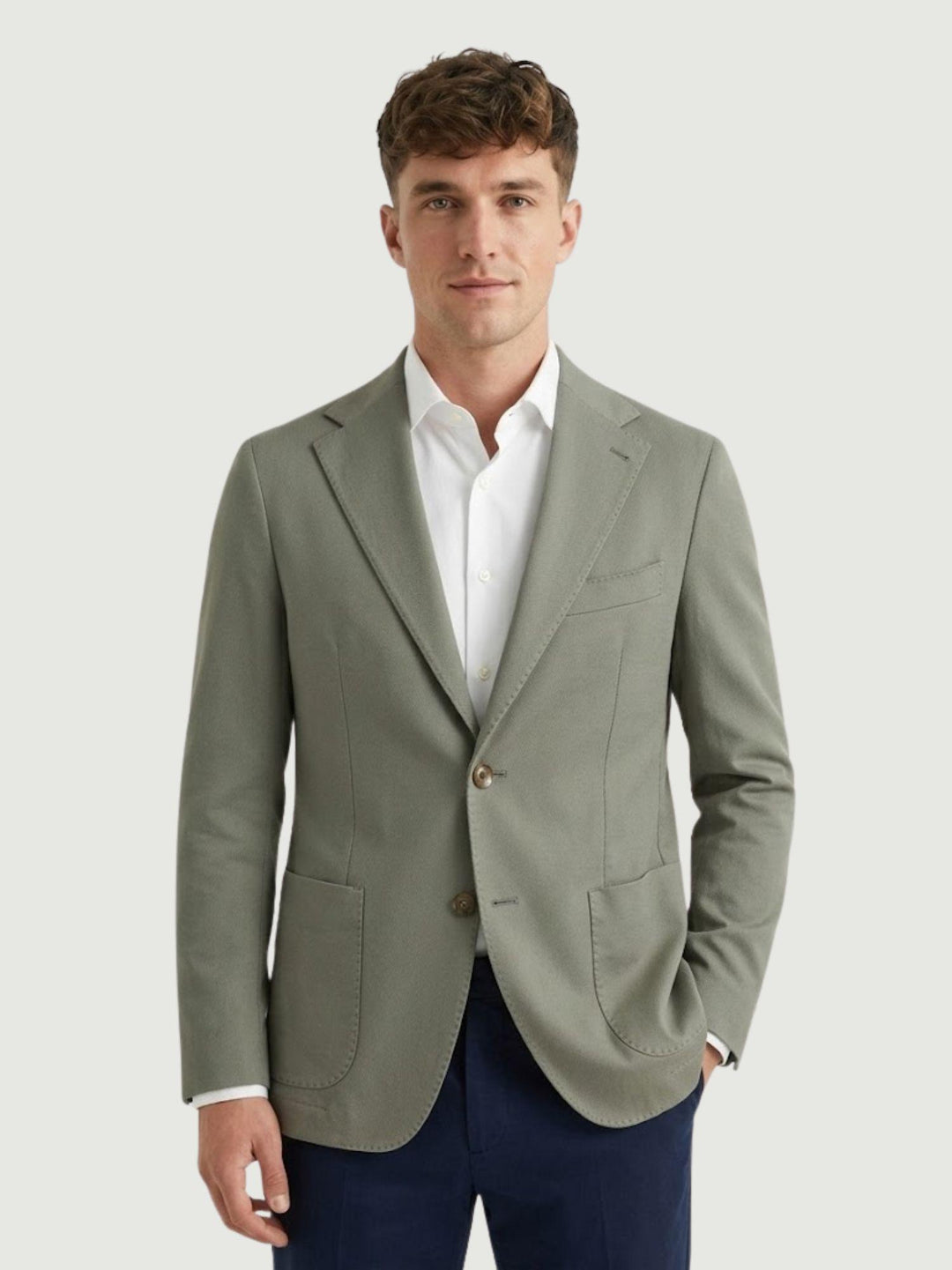 Blazer in jersey punto Milano salvia CO0391 4016 ANDREA MORANDO 