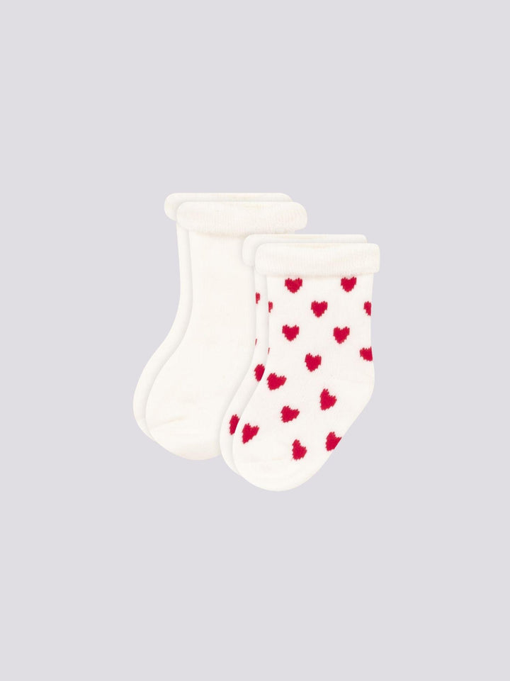 CONFEZIONE DA 2 PAIA DI CALZINI BEBÈ IN TRICOT A08ZT 00 PETIT BATEAU 