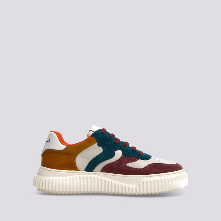 Sneaker LAURA lilla e azzurro 2017528 051I67 VOILE BLANCHE 