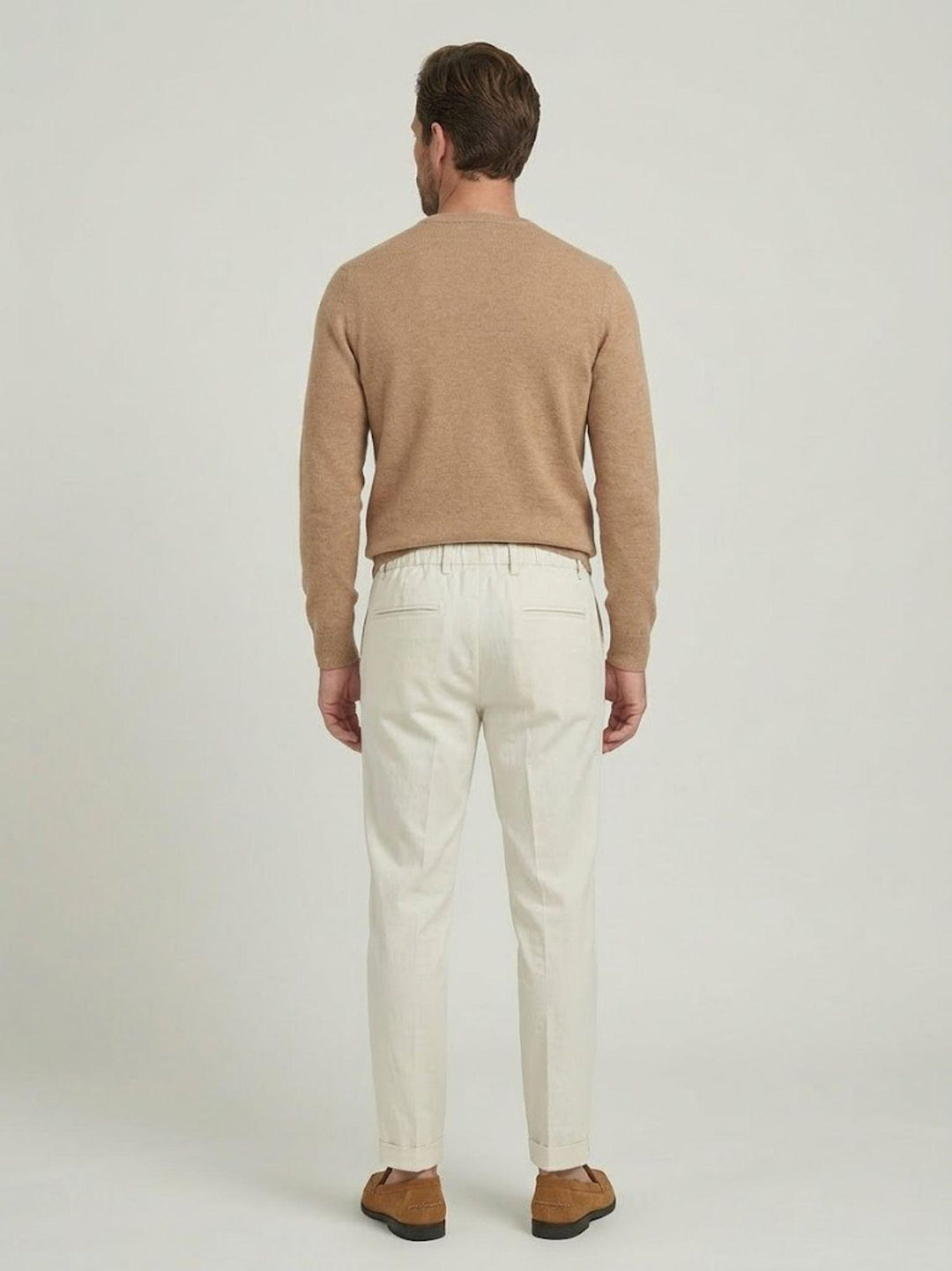 Pantalone in liocell con coulisse panama Y0007M 1001 ANDREA MORANDO 