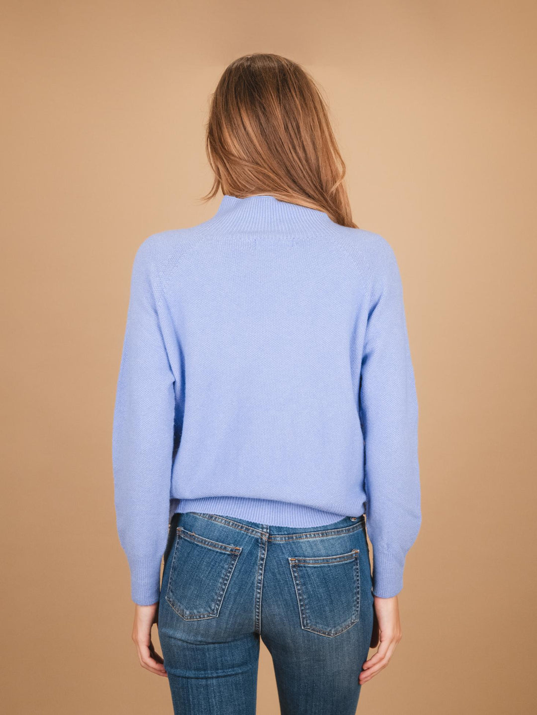 Lupetto in maglia azzurra 0370/116 8013 BIMOR 