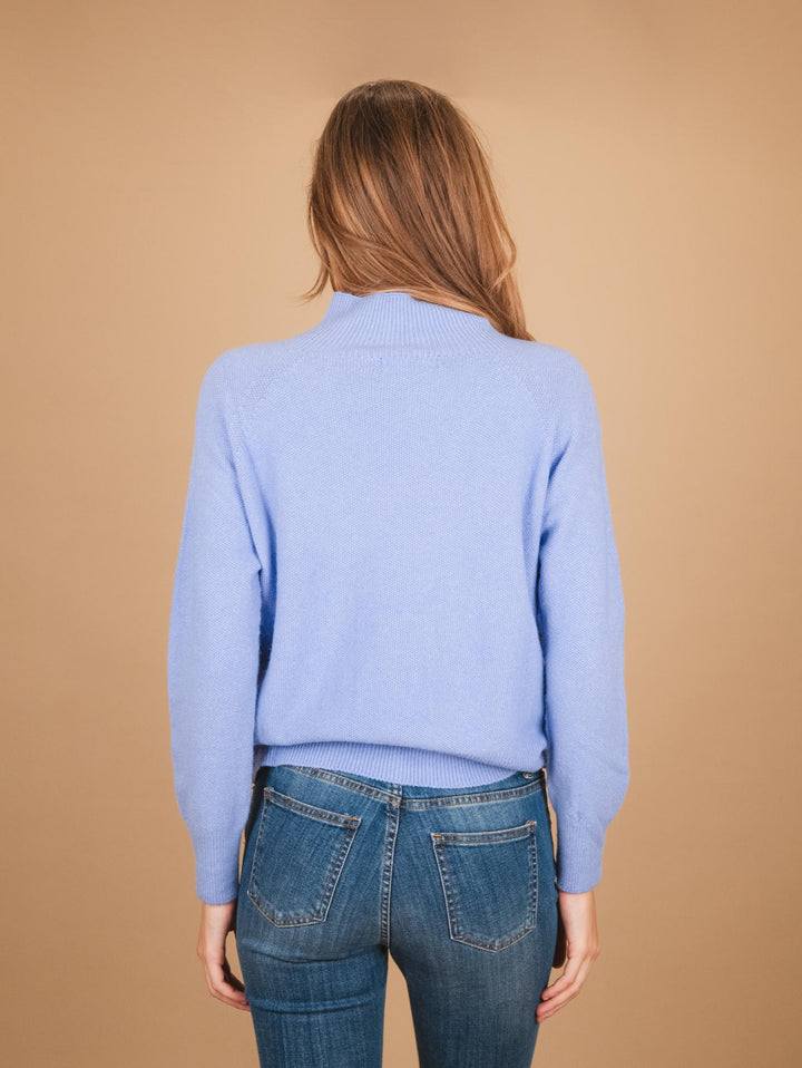 Lupetto in maglia azzurra 0370/116 8013 BIMOR 