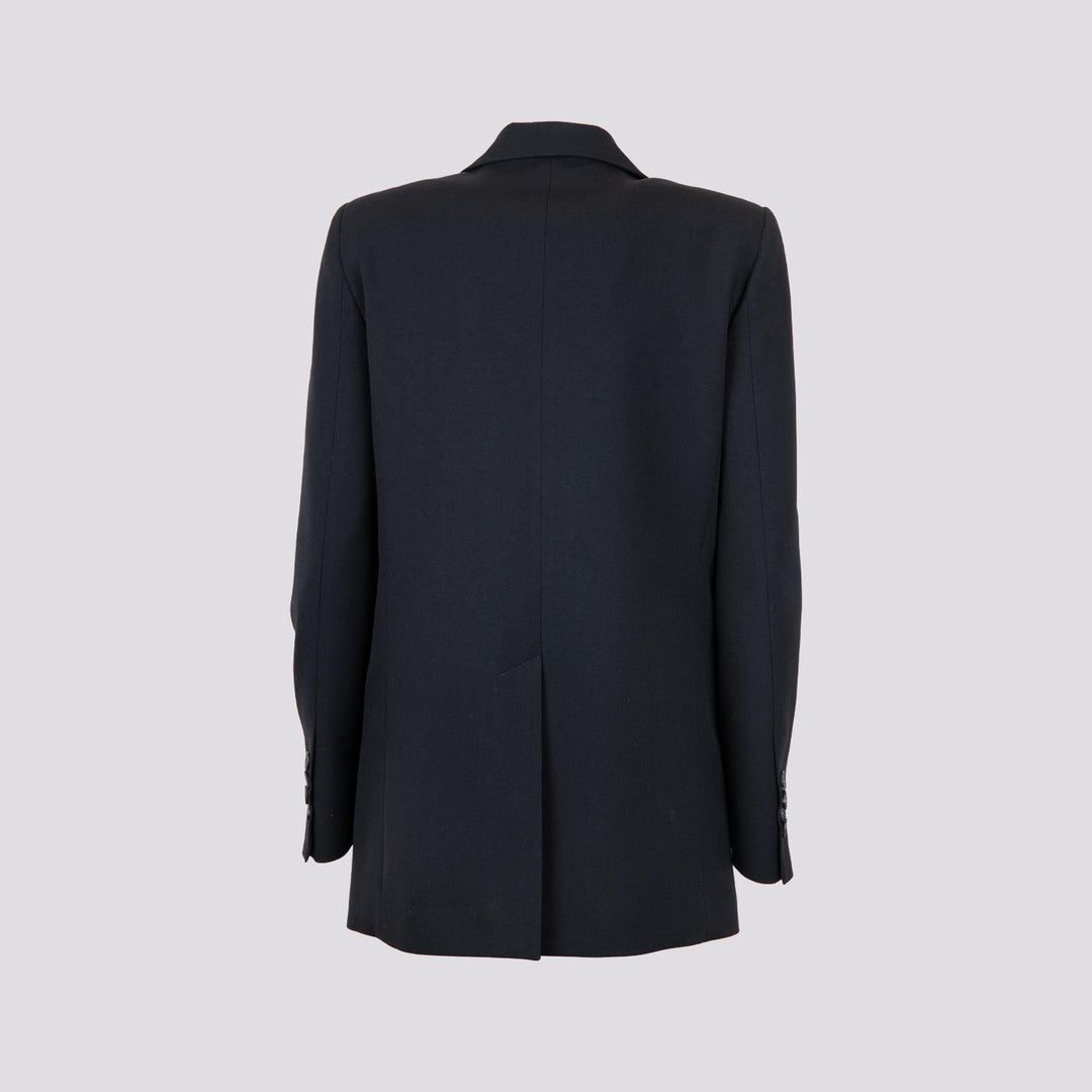 BLAZER DOPPIOPETTO IN TESSUTO NERO 3687/2733 001 ANDREA MORANDO 
