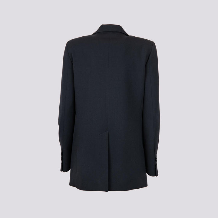 BLAZER DOPPIOPETTO IN TESSUTO NERO 3687/2733 001 ANDREA MORANDO 