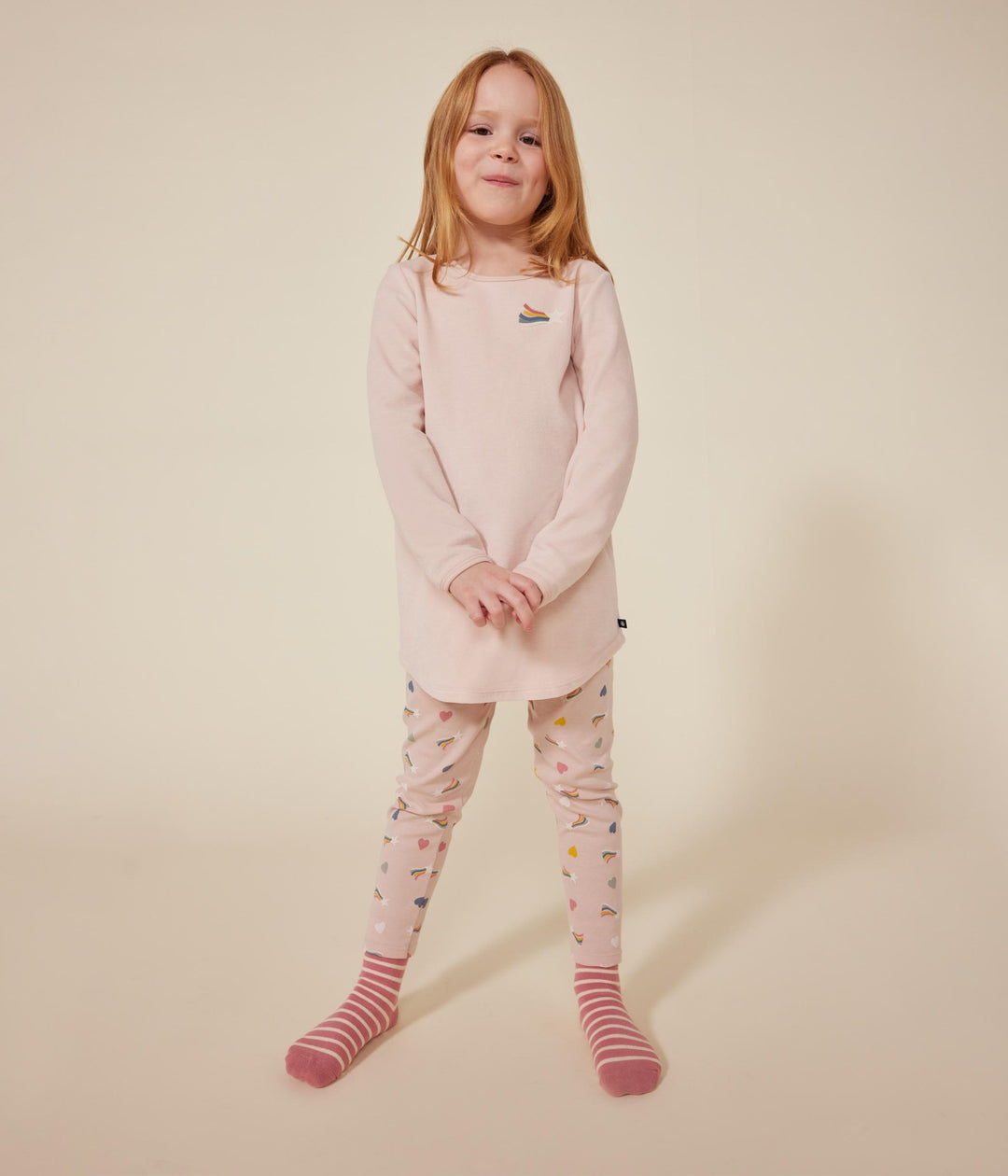 Camicia da notte e leggings stelle cadenti A0B7L 02 PETIT BATEAU 