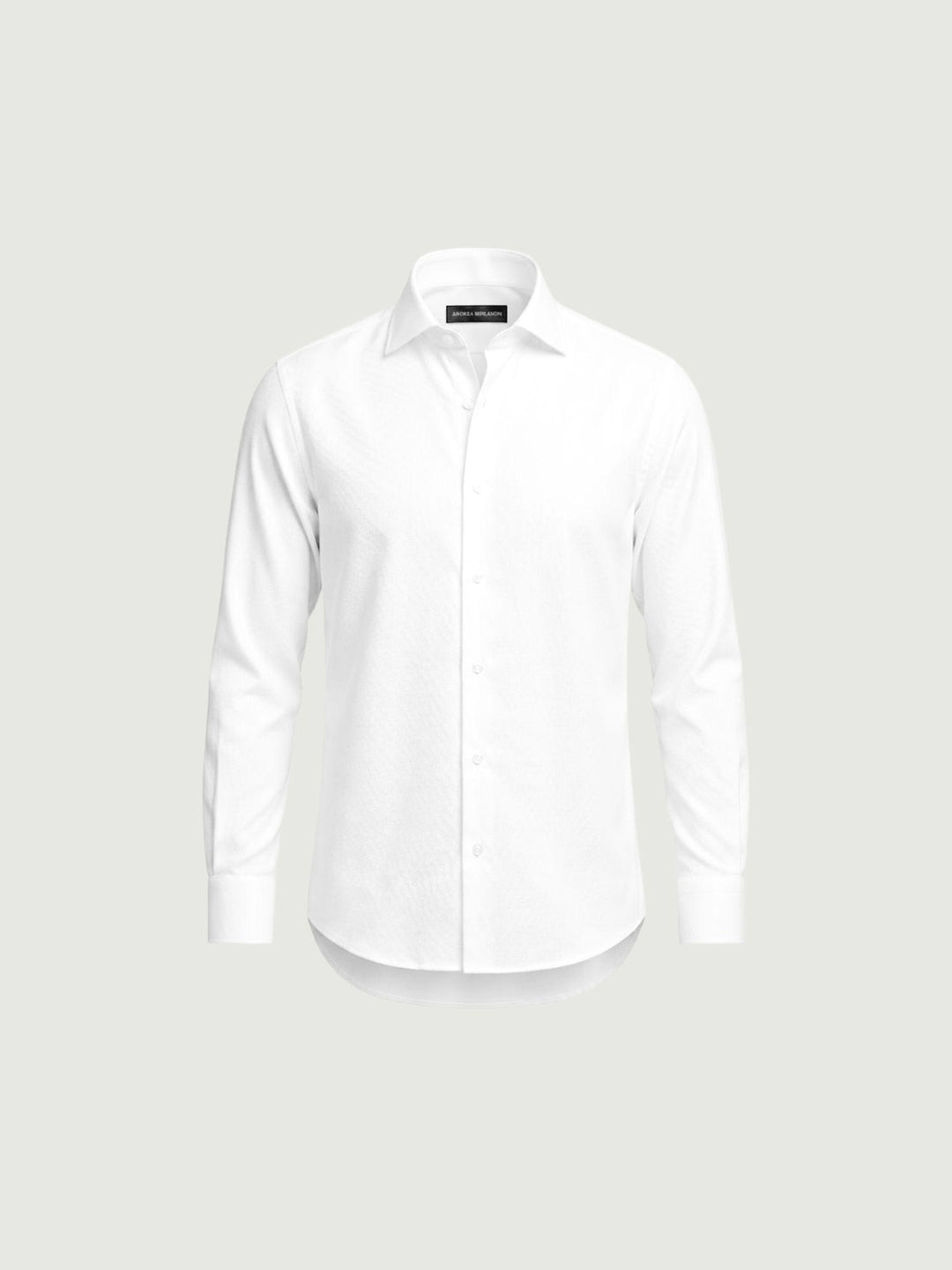 Camicia collo francese in cotone bianca slim PLATINO SPEC/SLIM 5041-00 ANDREA MORANDO 
