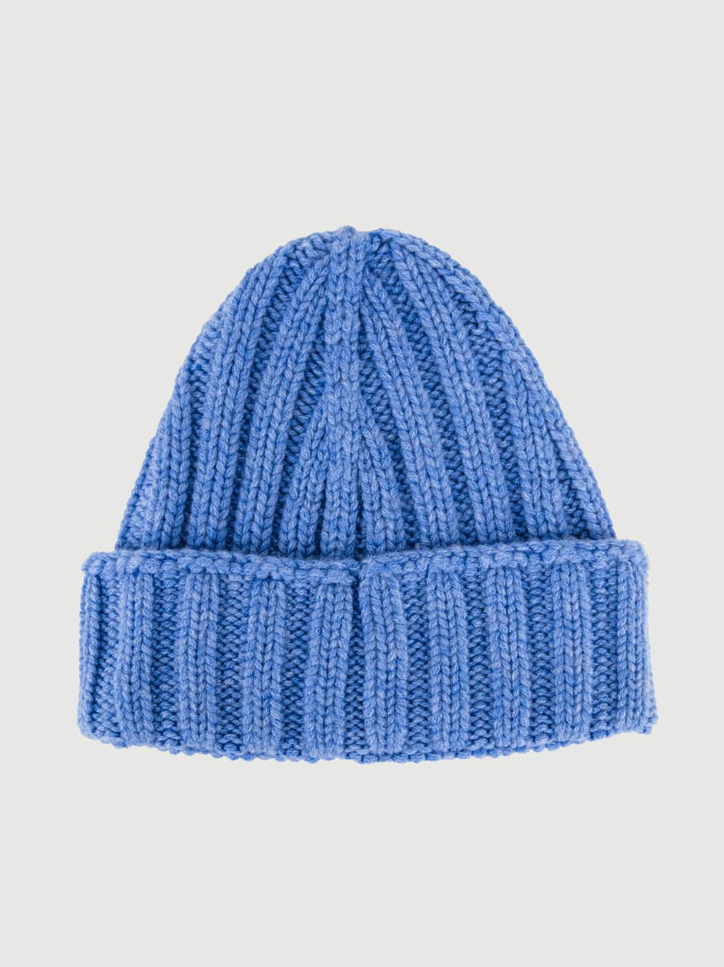 BERRETTO IN CASHMERE A COSTE AZZURRO 181P JEANS ANDREA MORANDO 
