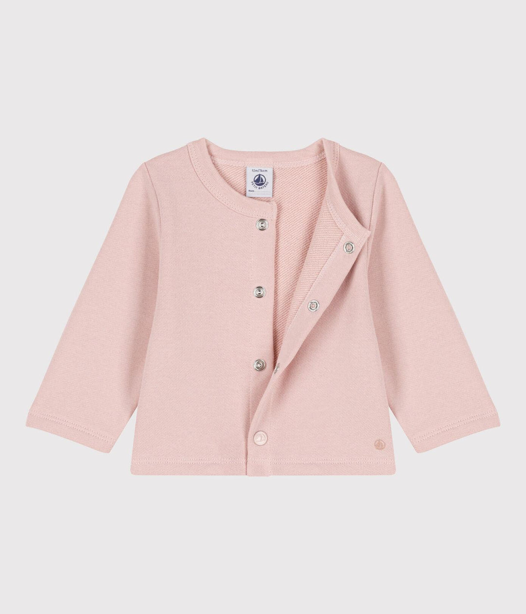 CARDIGAN PER BEBÈ IN TESSUTO FELPATO A08F2 03 PETIT BATEAU 