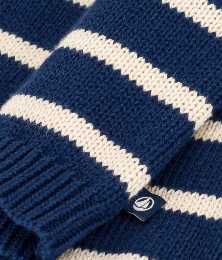 PULLOVER a righe IN COTONE BEBÈ A09JL 03 PETIT BATEAU 