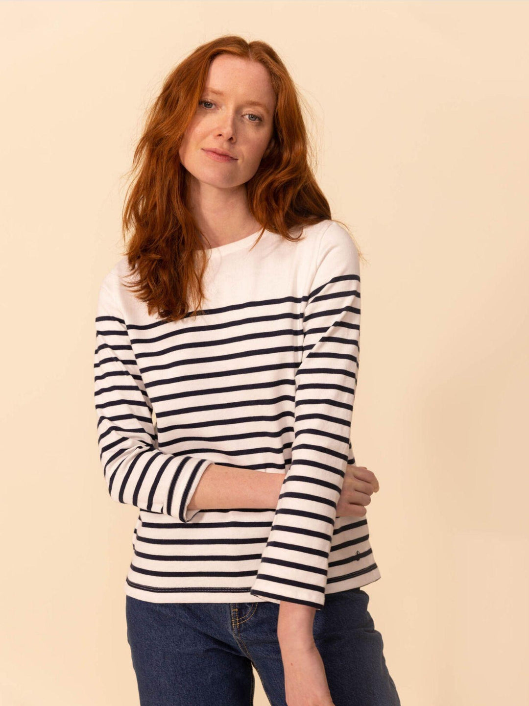 MARINIÈRE IN COTONE DONNA A06WH 01 PETIT BATEAU 