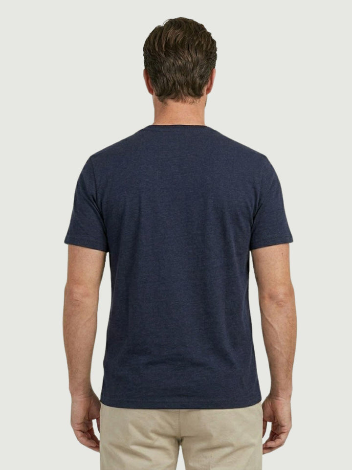 T-shirt in jersey di cotone blu 5903426 220 ANDREA MORANDO 