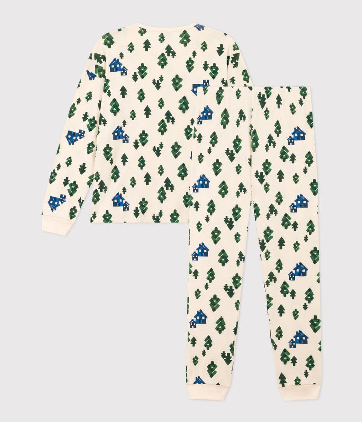 PIGIAMA CHALET DONNA IN COTONE A0817 01 PETIT BATEAU 