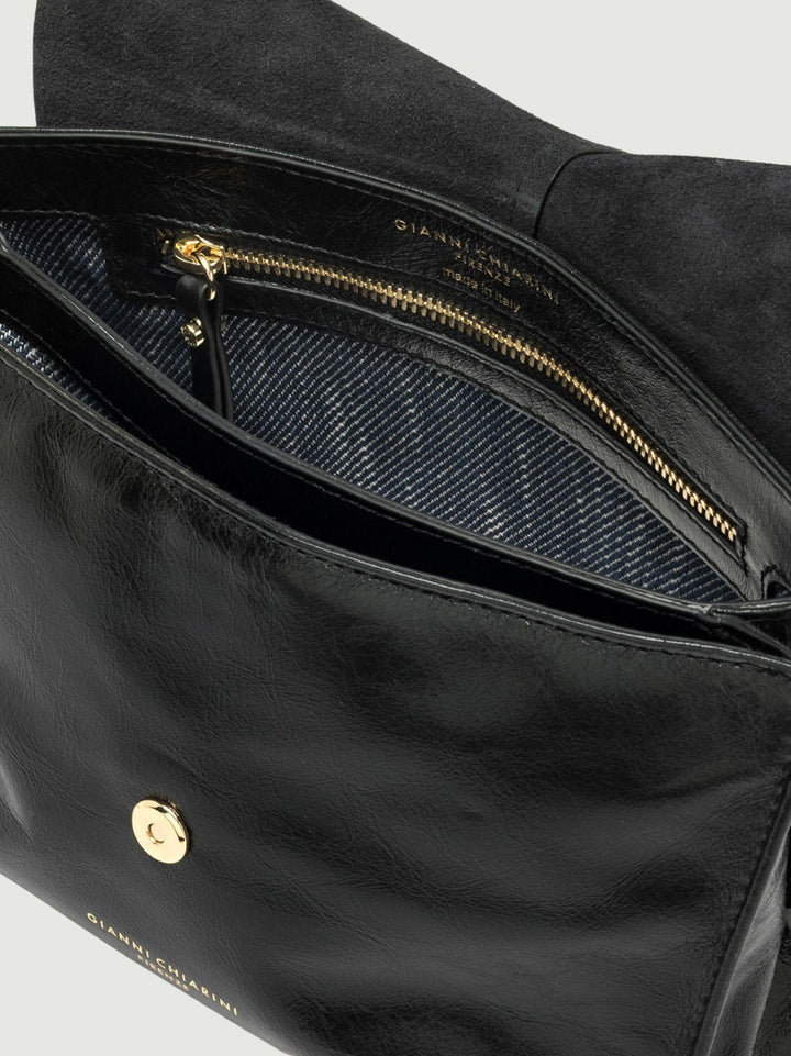 BORSA DIVA IN PELLE NERA BS 11940 RALPH 001 GIANNI CHIARINI 