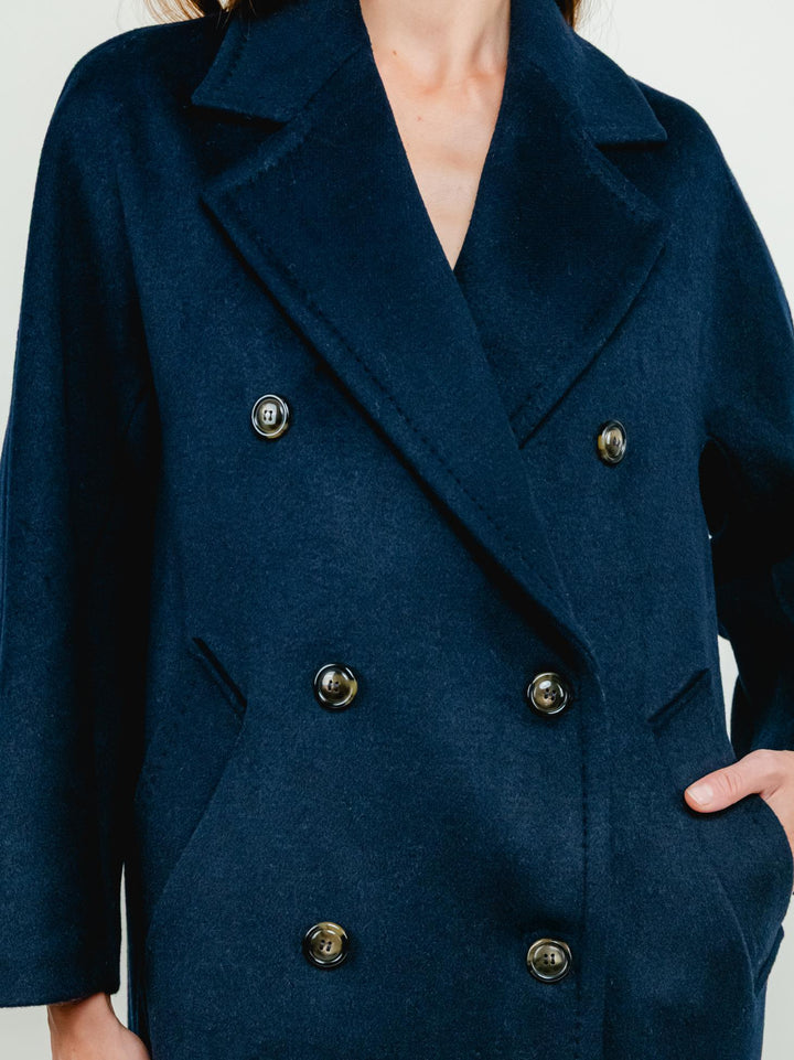 CAPPOTTO DOPPIOPETTO OVER BLU NAVY 97462QUI BLU ANDREA MORANDO 