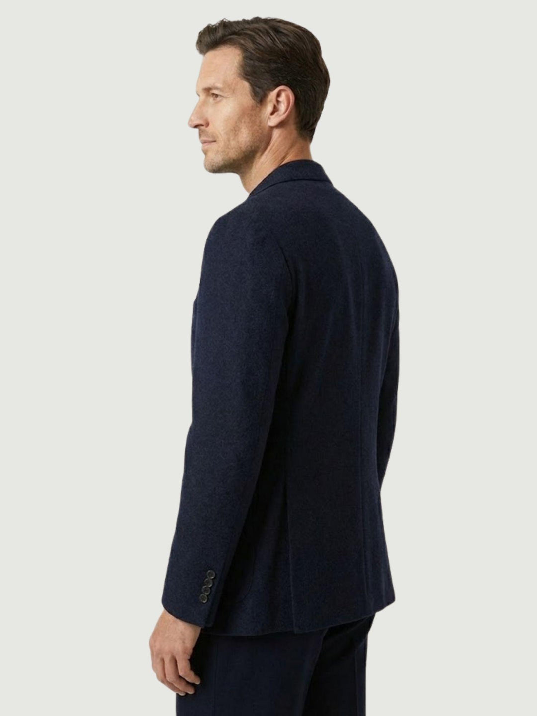 BLAZER IN LANA TIROLO IN LANA BLU TIROLLO/LANA BLU ANDREA MORANDO 
