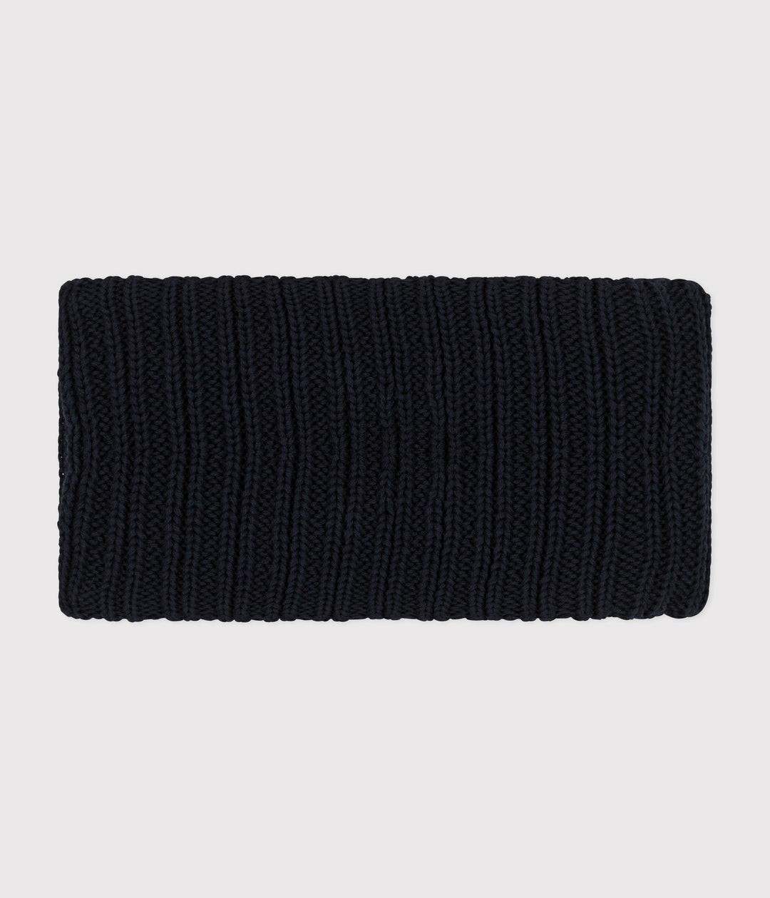 Snood nero in maglia foderata in pile neonato A0BRV 01 PETIT BATEAU 