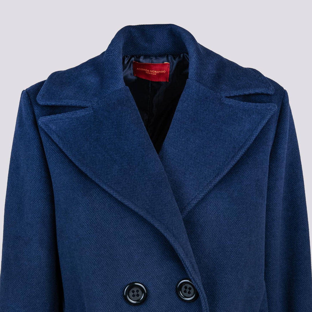PEACOAT DOPPIOPETTO OVERSIZE BLU G4 BLU ANDREA MORANDO 