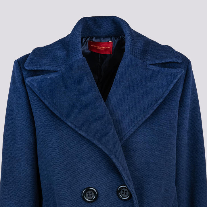 PEACOAT DOPPIOPETTO OVERSIZE BLU G4 BLU ANDREA MORANDO 