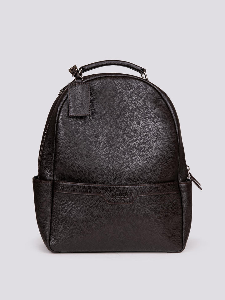 ZAINO IN PELLE MARTELLATA MARRONE TRAVELER TRA 06 JACK LEATHER 