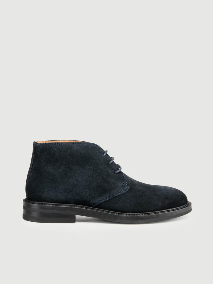 POLACCHINO IN PELLE SCAMOSCIATA BLU NAVY 073 NAVY SAXONE 