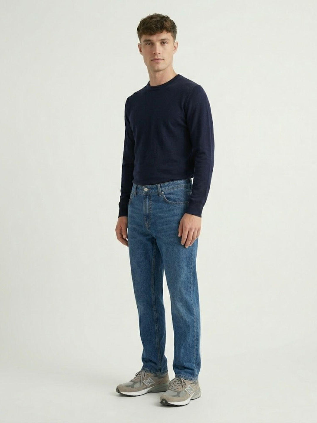 Jeans cinque tasche in cotone lavaggio medio 7685BOM MEDIO ANDREA MORANDO 