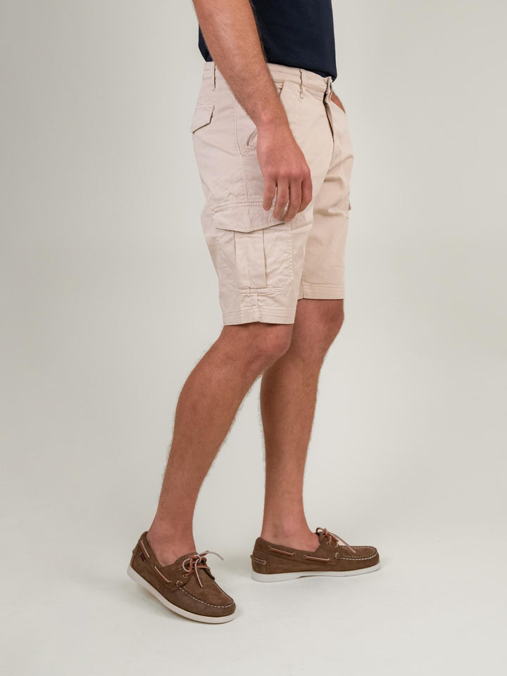BERMUDA BEIGE CON TASCONI