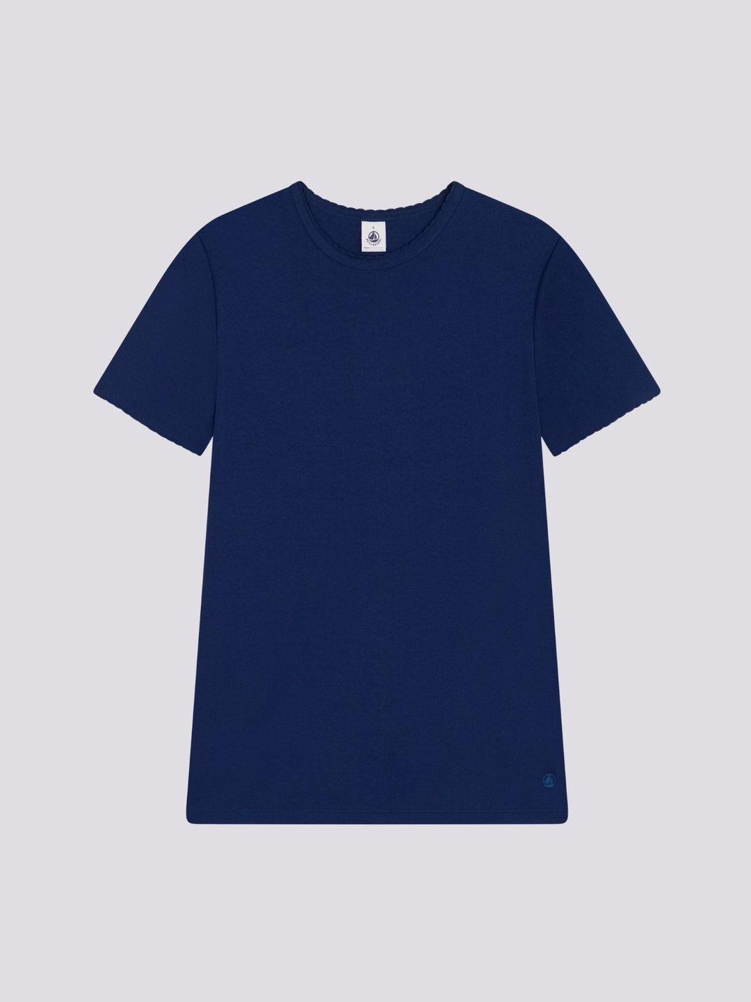 T-SHIRT BLU L'ICONIQUE COCOTTE IN COTONE DONNA A0A1L 05 PETIT BATEAU 