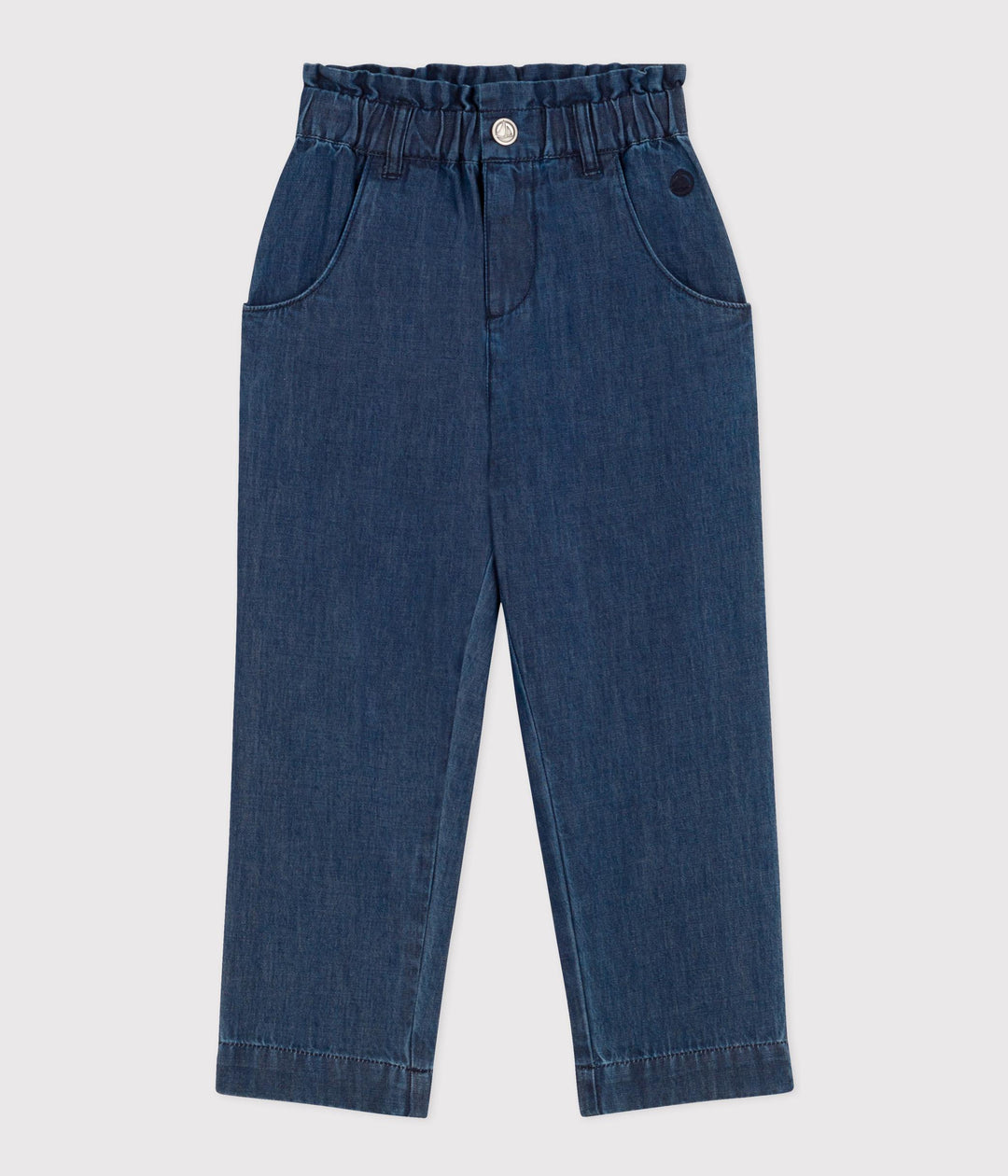 PANTALONI DRITTI IN DENIM LEGGERO BAMBINA A09ND 01 PETIT BATEAU 